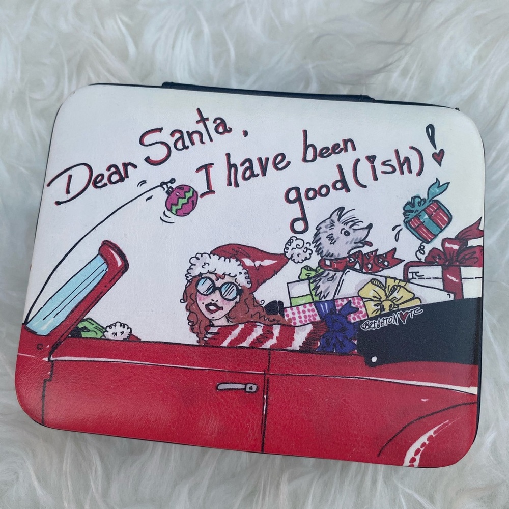 Brighton Christmas Holiday Dear Santa Jewelry Case w/bag tissue - great gift